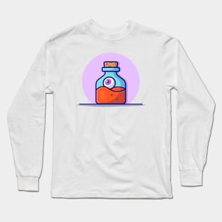 Eye And Poison Cartoon Vector Icon Illustration Long Sleeve T-Shirt